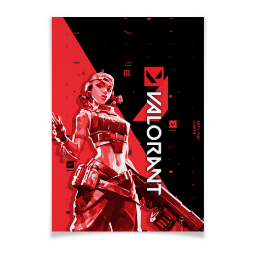 Заказать плакат в Москве. Плакат A3(29.7x42) VALORANT RAZE от geekbox - готовые дизайны и нанесение принтов.