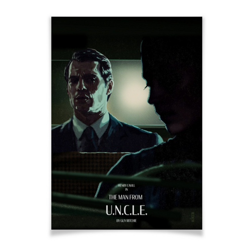 Заказать плакат в Москве. Плакат A3(29.7x42) Агенты А.Н.К.Л. / The Man from U.N.C.L.E. от kino.printio.ru - готовые дизайны и нанесение принтов.