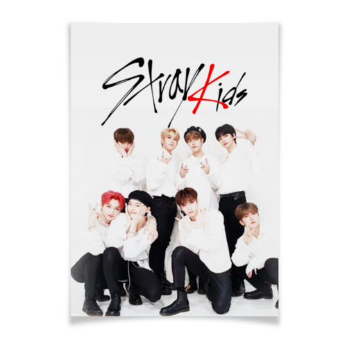 Заказать плакат в Москве. Плакат A3(29.7x42) STRAY KIDS  от geekbox - готовые дизайны и нанесение принтов.