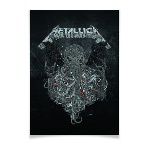 Заказать плакат в Москве. Плакат A3(29.7x42) Metallica от geekbox - готовые дизайны и нанесение принтов.