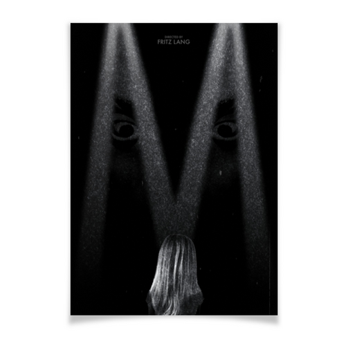 Заказать плакат в Москве. Плакат A3(29.7x42) М убийца / M от kino.printio.ru - готовые дизайны и нанесение принтов.