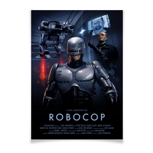 Заказать плакат в Москве. Плакат A3(29.7x42) Робокоп / RoboCop от kino.printio.ru - готовые дизайны и нанесение принтов.