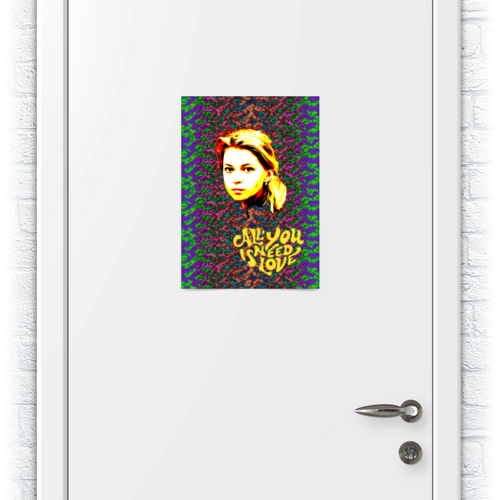 Заказать плакат в Москве. Плакат A3(29.7x42) Женский портрет от Andy Quarry - готовые дизайны и нанесение принтов.