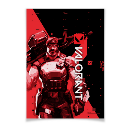Заказать плакат в Москве. Плакат A3(29.7x42) VALORANT BRIMSTONE от geekbox - готовые дизайны и нанесение принтов.