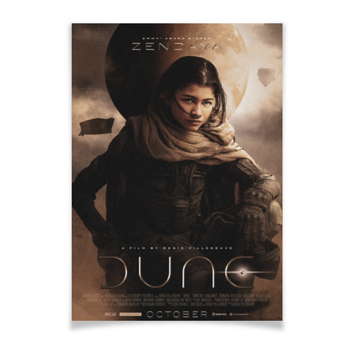 Заказать плакат в Москве. Плакат A3(29.7x42) Дюна / Dune от kino.printio.ru - готовые дизайны и нанесение принтов.