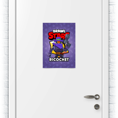 Заказать плакат в Москве. Плакат A3(29.7x42) BRAWL STARS RICOCHET от geekbox - готовые дизайны и нанесение принтов.