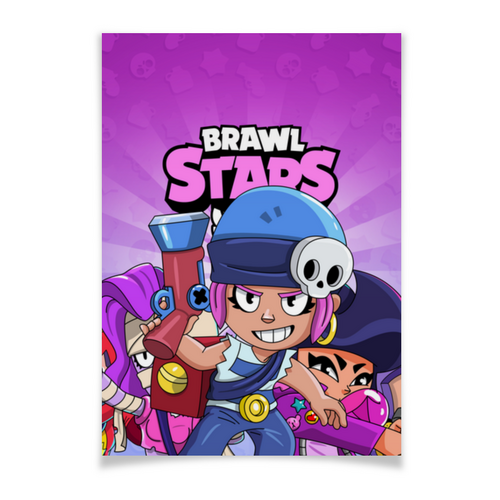 Заказать плакат в Москве. Плакат A3(29.7x42) BRAWL STARS PENNY  от geekbox - готовые дизайны и нанесение принтов.