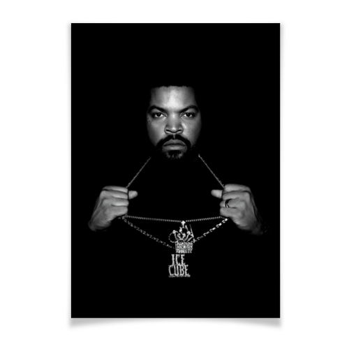 Заказать плакат в Москве. Плакат A3(29.7x42) Ice Cube от skynatural - готовые дизайны и нанесение принтов.