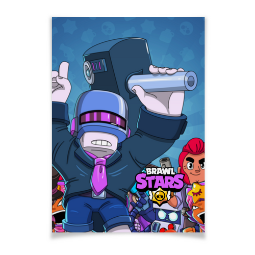 Заказать плакат в Москве. Плакат A3(29.7x42) BRAWL STARS FRANK от geekbox - готовые дизайны и нанесение принтов.