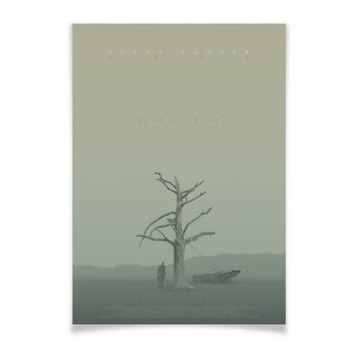 Заказать плакат в Москве. Плакат A3(29.7x42) Бегущий по лезвию 2049 / Blade Runner 2049 от kino.printio.ru - готовые дизайны и нанесение принтов.