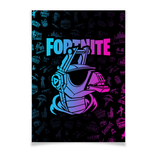 Заказать плакат в Москве. Плакат A3(29.7x42) Fortnite, DJ Yonder от geekbox - готовые дизайны и нанесение принтов.