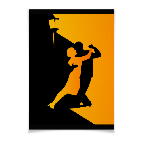 Заказать плакат в Москве. Плакат A3(29.7x42) Танго в ночи от Виктор Гришин - готовые дизайны и нанесение принтов.