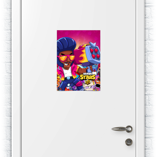 Заказать плакат в Москве. Плакат A3(29.7x42) BRAWL STARS BROCK от geekbox - готовые дизайны и нанесение принтов.