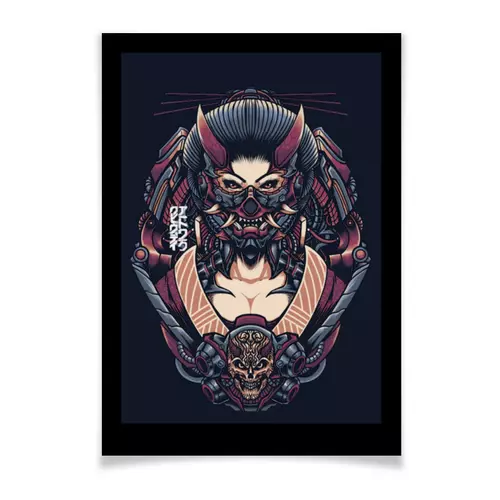 Заказать плакат в Москве. Плакат A3(29.7x42) Демон от YellowCloverShop - готовые дизайны и нанесение принтов.