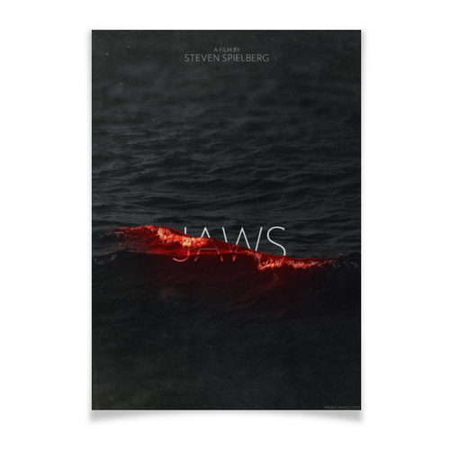 Заказать плакат в Москве. Плакат A3(29.7x42) Челюсти / Jaws от kino.printio.ru - готовые дизайны и нанесение принтов.