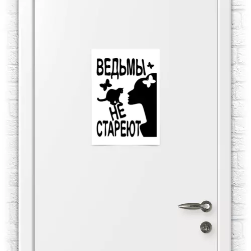 Заказать плакат в Москве. Плакат A3(29.7x42) Ведьмы не стареют от p_i_r_a_n_y_a  - готовые дизайны и нанесение принтов.