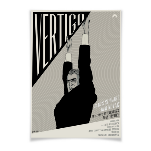 Заказать плакат в Москве. Плакат A3(29.7x42) Головокружение / Vertigo от kino.printio.ru - готовые дизайны и нанесение принтов.