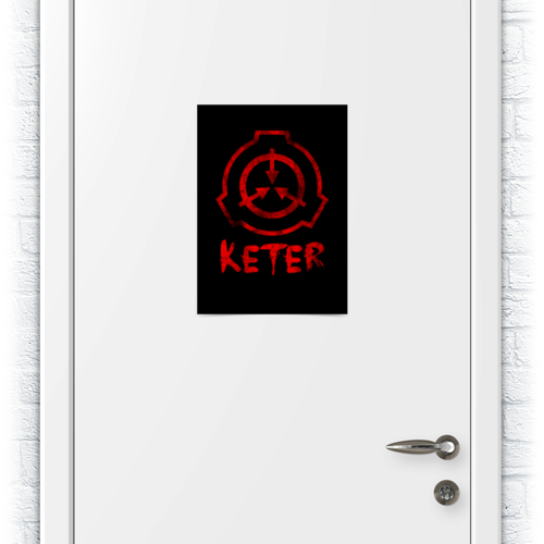 Заказать плакат в Москве. Плакат A3(29.7x42) SCP, Keter от geekbox - готовые дизайны и нанесение принтов.