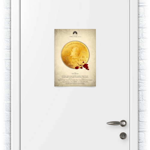 Заказать плакат в Москве. Плакат A3(29.7x42) Godfather / Марлон Брандо от kino.printio.ru - готовые дизайны и нанесение принтов.