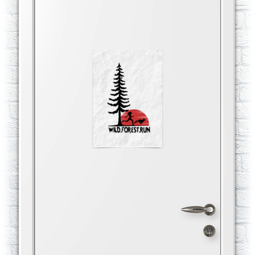 Заказать плакат в Москве. Плакат A3(29.7x42) Бег, горы и лес от oneredfoxstore@gmail.com - готовые дизайны и нанесение принтов.