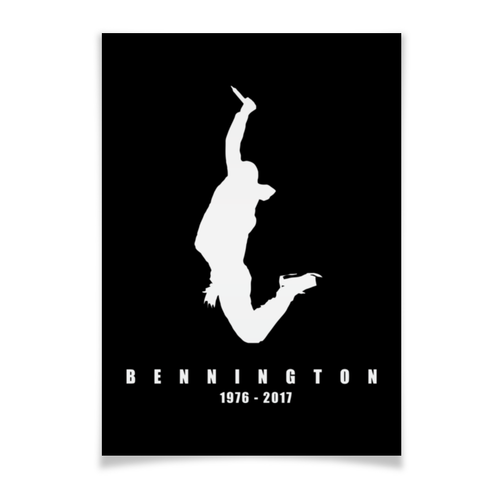 Заказать плакат в Москве. Плакат A3(29.7x42) Chester Bennington от skynatural - готовые дизайны и нанесение принтов.