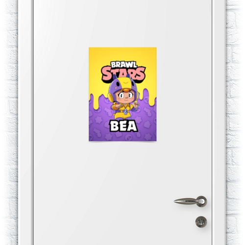 Заказать плакат в Москве. Плакат A3(29.7x42) BRAWL STARS BEA от geekbox - готовые дизайны и нанесение принтов.