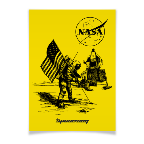 Заказать плакат в Москве. Плакат A3(29.7x42) NASA | НАСА от The Spaceway  - готовые дизайны и нанесение принтов.