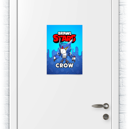 Заказать плакат в Москве. Плакат A3(29.7x42) BRAWL STARS CROW от geekbox - готовые дизайны и нанесение принтов.