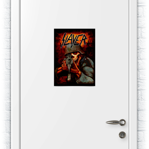 Заказать плакат в Москве. Плакат A3(29.7x42) Slayer Band от Leichenwagen - готовые дизайны и нанесение принтов.
