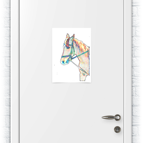 Заказать плакат в Москве. Плакат A3(29.7x42) Лошадь. Horse от Aidizaina  - готовые дизайны и нанесение принтов.