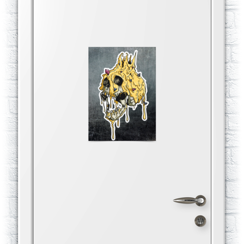 Заказать плакат в Москве. Плакат A3(29.7x42) Gold skull от scoopysmith - готовые дизайны и нанесение принтов.