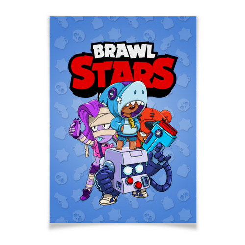 Заказать плакат в Москве. Плакат A3(29.7x42) BRAWL STARS от geekbox - готовые дизайны и нанесение принтов.