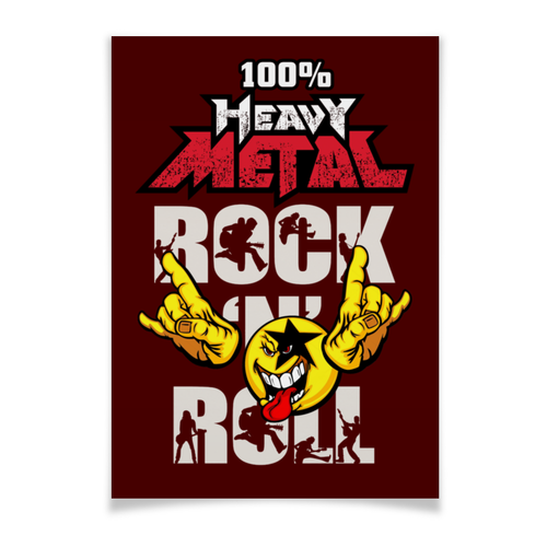 Заказать плакат в Москве. Плакат A3(29.7x42) Heavy Metal Art от Leichenwagen - готовые дизайны и нанесение принтов.