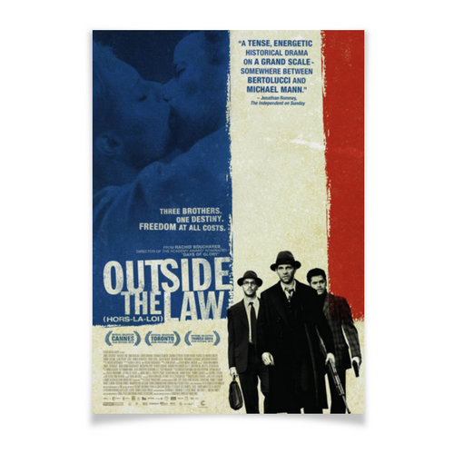Заказать плакат в Москве. Плакат A3(29.7x42) Вне закона / Outside the Law от kino.printio.ru - готовые дизайны и нанесение принтов.