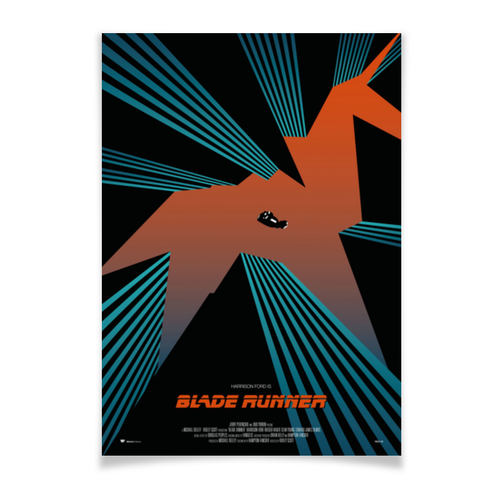 Заказать плакат в Москве. Плакат A3(29.7x42) Бегущий по лезвию / Blade Runner от kino.printio.ru - готовые дизайны и нанесение принтов.