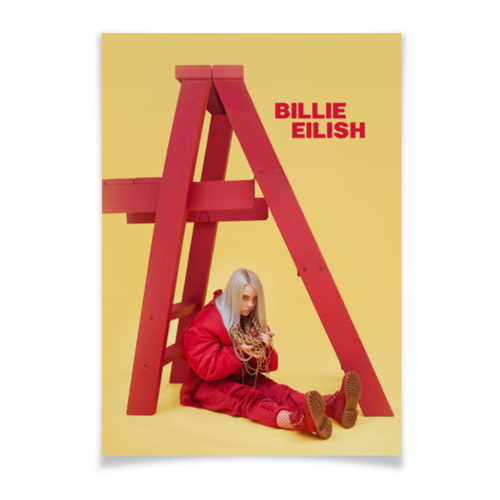 Заказать плакат в Москве. Плакат A3(29.7x42) Billie Eilish от geekbox - готовые дизайны и нанесение принтов.