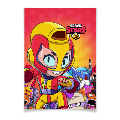 Заказать плакат в Москве. Плакат A3(29.7x42) BRAWL STARS MAX от geekbox - готовые дизайны и нанесение принтов.