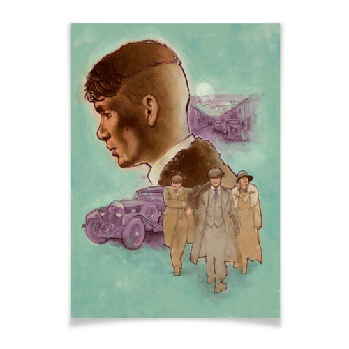 Заказать плакат в Москве. Плакат A3(29.7x42) Острые козырьки / Peaky Blinders от kino.printio.ru - готовые дизайны и нанесение принтов.