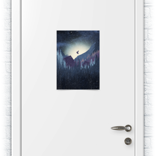Заказать плакат в Москве. Плакат A3(29.7x42) Сноуборд от oneredfoxstore@gmail.com - готовые дизайны и нанесение принтов.