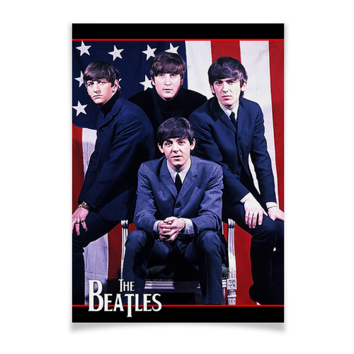 Заказать плакат в Москве. Плакат A3(29.7x42) МУЗЫКА. BEATLES от robus - готовые дизайны и нанесение принтов.