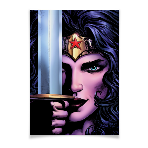 Заказать плакат в Москве. Плакат A3(29.7x42) Чудо-Женщина (Wonder Woman) от scoopysmith - готовые дизайны и нанесение принтов.