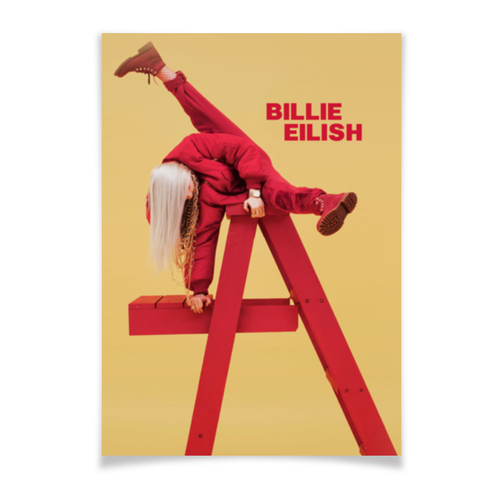 Заказать плакат в Москве. Плакат A3(29.7x42) Billie Eilish от geekbox - готовые дизайны и нанесение принтов.