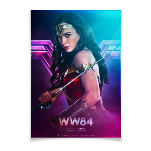 Заказать плакат в Москве. Плакат A3(29.7x42) Чудо-женщина 1984 / Wonder Woman 1984 от kino.printio.ru - готовые дизайны и нанесение принтов.