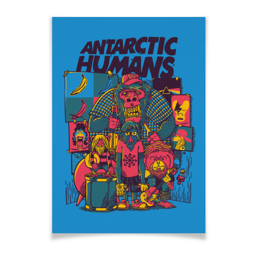 Заказать плакат в Москве. Плакат A3(29.7x42) Antarctic Humans от Leichenwagen - готовые дизайны и нанесение принтов.
