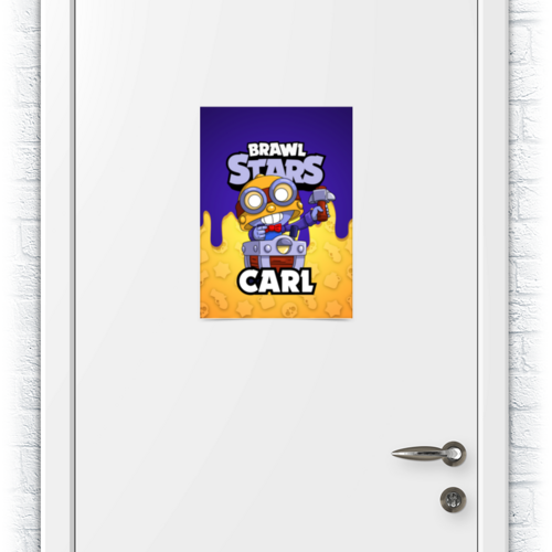 Заказать плакат в Москве. Плакат A3(29.7x42) BRAWL STARS CARL от geekbox - готовые дизайны и нанесение принтов.
