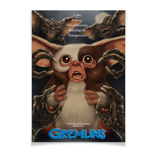 Заказать плакат в Москве. Плакат A3(29.7x42) Гремлины / Gremlins от kino.printio.ru - готовые дизайны и нанесение принтов.