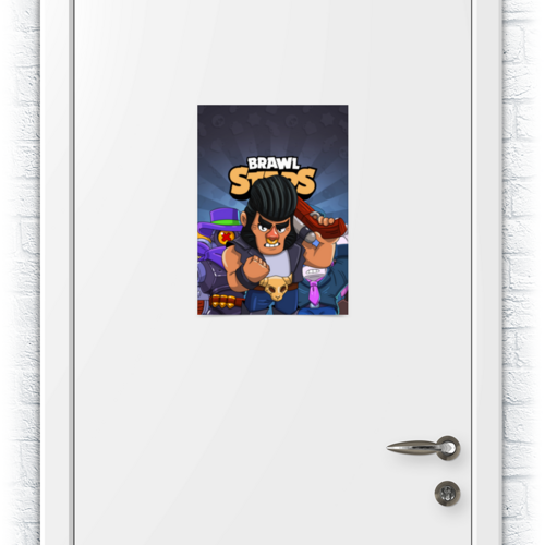 Заказать плакат в Москве. Плакат A3(29.7x42) BRAWL STARS BULL от geekbox - готовые дизайны и нанесение принтов.