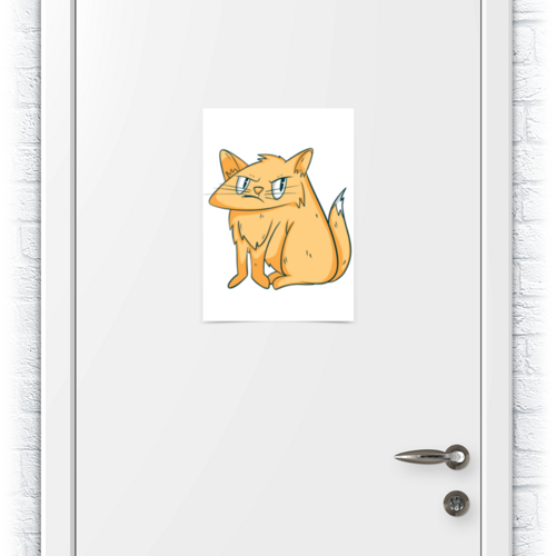 Заказать плакат в Москве. Плакат A3(29.7x42) Grumpy Cat от Павел Павел - готовые дизайны и нанесение принтов.