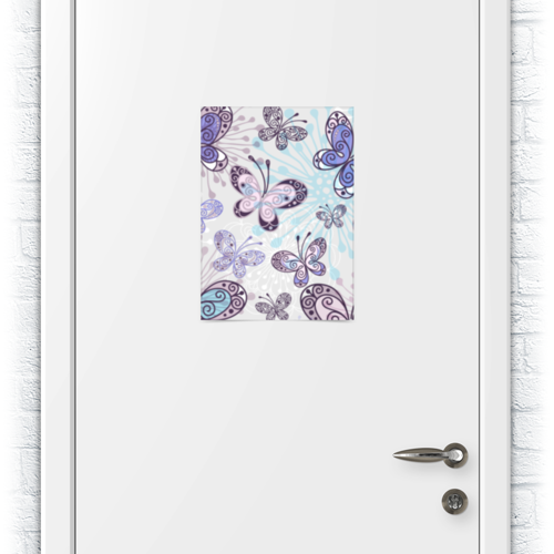 Заказать плакат в Москве. Плакат A3(29.7x42) Фиолетовые бабочки от weeert - готовые дизайны и нанесение принтов.