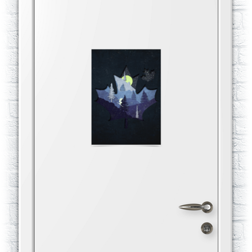 Заказать плакат в Москве. Плакат A3(29.7x42) Лыжи, фрирайд и горы от oneredfoxstore@gmail.com - готовые дизайны и нанесение принтов.
